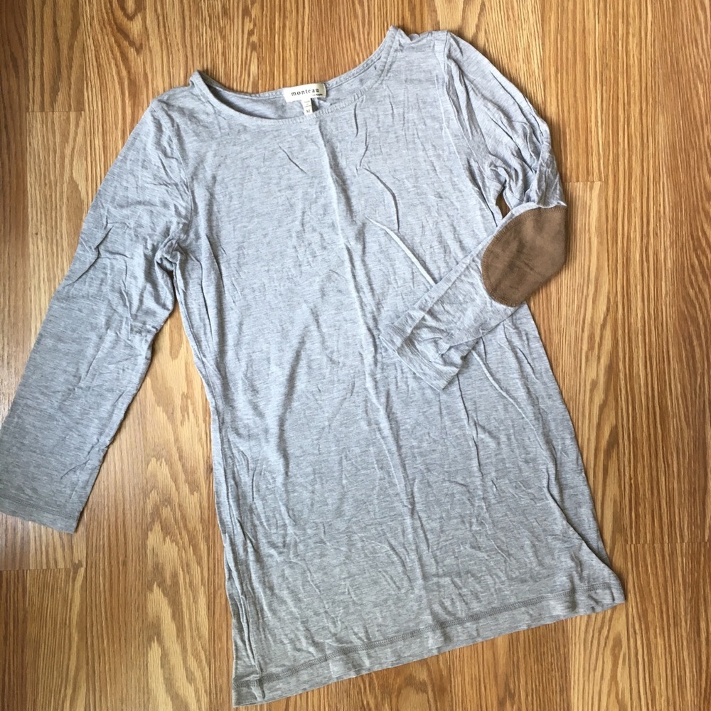 Monteau faux elbow patch top